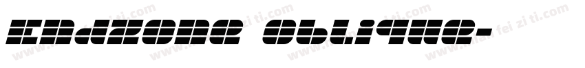 Endzone Oblique字体转换